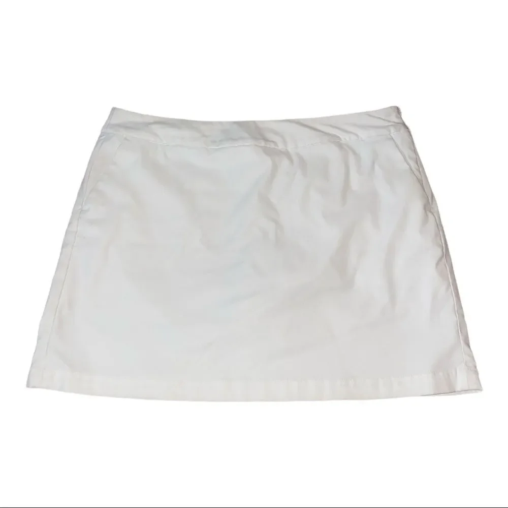 Nike Golf DriFit White Tennis Skirt Skort 14